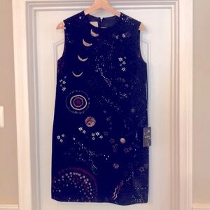 NWT Valentino celestial print shift dress